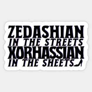 xorhassian in the sheets Sticker